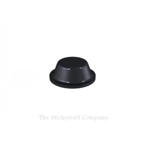 Image of Black Self Adhesive Polyurethane Bumper Stops Feet Bumpons 8mm x 3mm Cylindrical (Pack of 10)