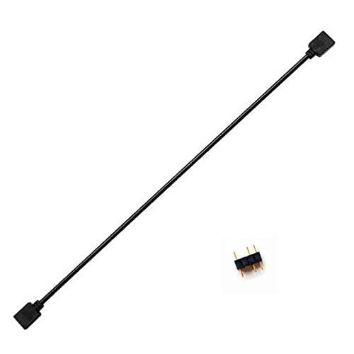 Image of NMD&LR Computer Motherboard Extension Cable, RGB Interface Extension Cable, 12V RGB 4-PIN / 5V ARGB 3-PIN 1-4/1-5 Connector Hub (5V-3PIN)