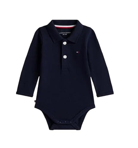 Image of Tommy Hilfiger Newborn POLO BODY L/S GIFTPACK KN0KN02075 BLUE (Dark Night Navy) 6 Month