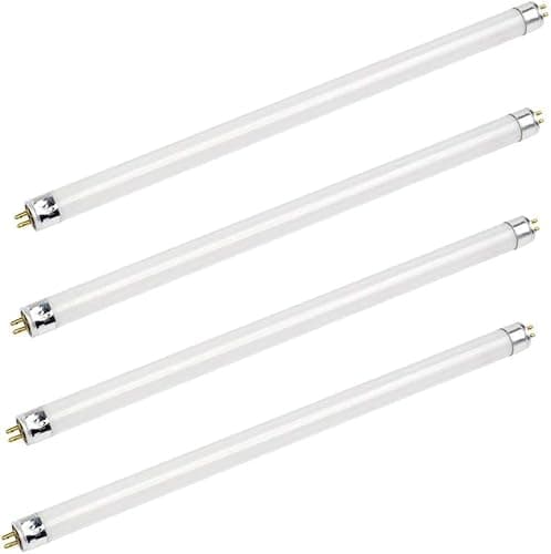 Image of TBE LIGHTING T5 14w Fluorescent Tube Lamps 549mm - CFL Bulbs - G5 2-Pin Base Fittings - T5 High Efficiency Lamps, Cool White 4000-4500K (4-Pack)