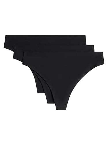 Image of Chantelle Women's, SOFTSTRETCH, ThongPacks (X3), Women's invisible lingerie, Black, One Size
