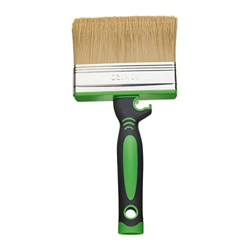 Image of Fit For The Job 4 inch Large Capacity Shed And Fence Block Brush for Rapid Painting of Sheds & Fences and Other Garden Woodwork, Shed Brush