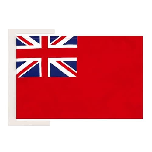 Image of AZ FLAG - United Kingdom Red Ensign Flag - 18'' x 12'' - 100% Polyester UK - British - England Small Banner with Two Cords - Fade Resistant - Vivid Colors - 18x12 in - 45x30 Cm