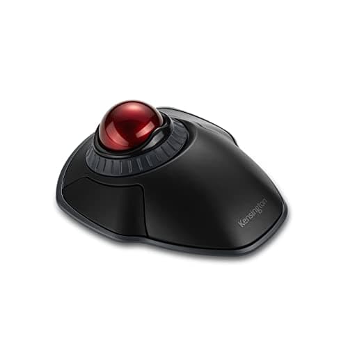 Image of Kensington Orbit Wireless Trackball with Scroll Ring, Professional Computer Mouse with Bluetooth, (2.4GHz Wireless), Optical Tracking & AES Encryption Security, Left or Right Handed - Black (K70992WW)
