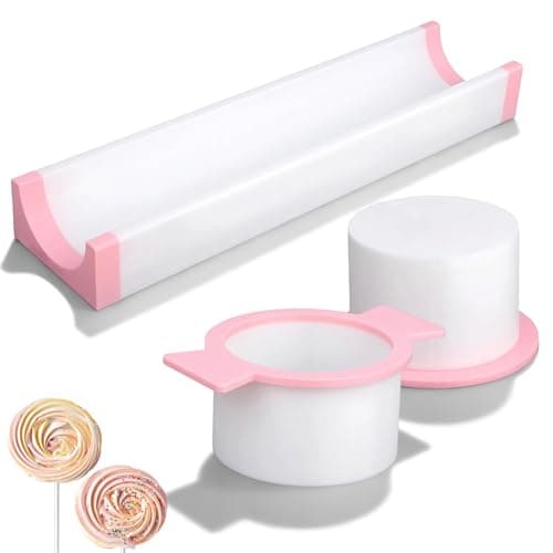 Image of 3 PCS Cake Pop Mold Set, Round Cake Pusher Circle Pop Cutter Non-Stick Dessert Mould Baking Supplies for Cupcakes Desserts Home Bakers Parties