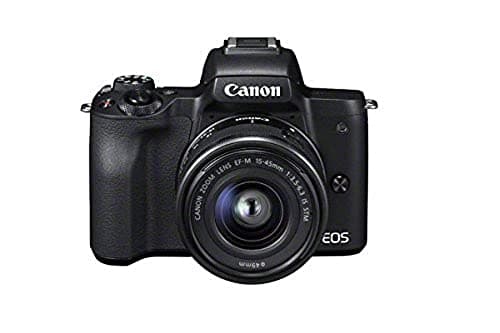 Image of Canon EOS M50 Compact System Camera and EF-M 15-45 mm f/3.5-6.3 IS STM Lens - Black (Renewed)