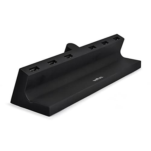 Image of Veho TA-6 Desktop 6 Port USB Charging Hub | 6 Port USB Charger | Portable | Travel | 150+ Country Compatibility | Desktop Charging Station | 2.4A (35W/7A) – Black (VAA-016-USB)