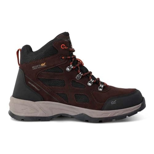 Image of Regatta Mens Vendeavor Suede Walking Boots with Hardwearing Threads & TECFOAM Insock, Waterproof & Breathable - Perfect for Outdoors, Hiking, Climbing & Mountaineering