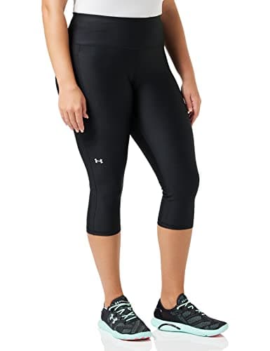 Image of Under Armour Women's Warmup Bottoms Women's HeatGear® Armour Hi-Rise Capris, Black, 1365334, Size XXLT