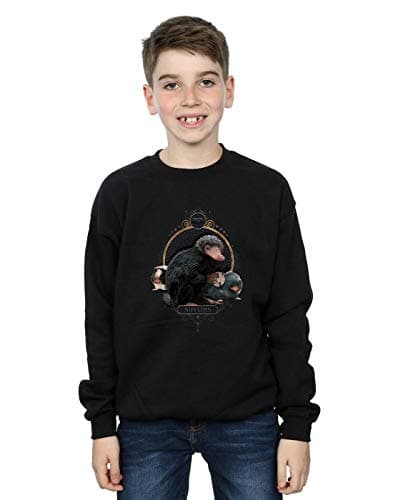Image of Absolute Cult Fantastic Beasts Boys Baby Nifflers Sweatshirt Black 5-6 Years