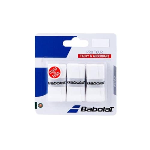 Image of Babolat Men Pro Tour 3 Pack Tennis Grip White One Size