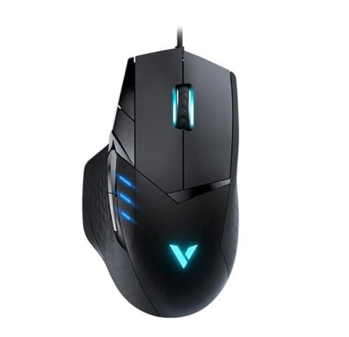 Image of Rapoo VPRO VT300 Wired Gaming Mouse Programmable Buttons 6200 DPI Sensor LED Multi-Colour Lighting System Ergonomic for Right-Handed PC & Mac - Black