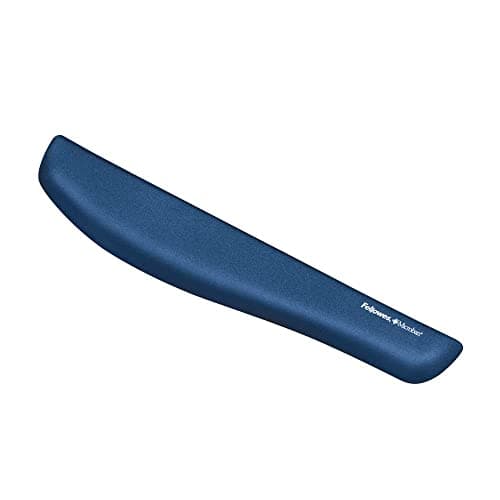 Image of Fellowes 9287402 PlushTouch Keyboard Wrist Support with Microban - Blue
