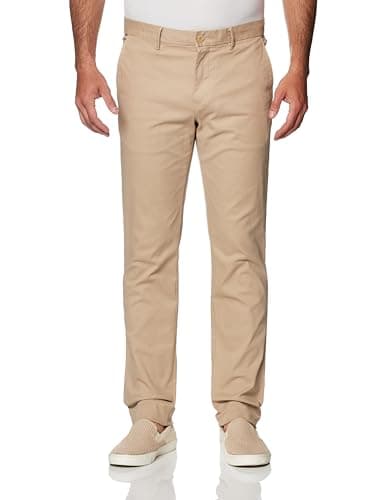Image of Tommy Hilfiger Men's Bleecker Essential Twill Slim Fit Chinos, Beige (Beige), 30W/29L