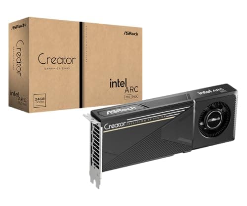 Image of ASRock Intel ARC Pro B60 Creator 24GB Graphics Card - Intel Xe2-HPG Architecture, 24GB GDDR6, PCIe 5.0, 4x DisplayPort 2.1 Ports, Fan Design, 0dB Quiet Cooling