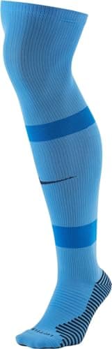 Image of NIKE Unisex Matchfit Knee Soccer Socks, University Blue/Italy Blue/Midnight Navy, M UK