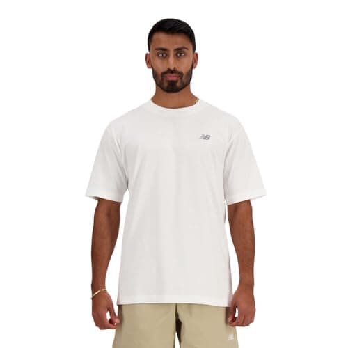 Image of New Balance Men's Sport Essentials Cotton T-Shirt, White, Medium