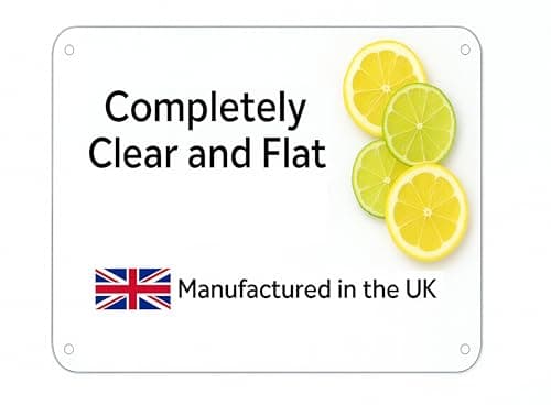 Image of Completely Clear & Flat Float Glass Worktop Saver - by Pearl Glass (30 x 22cm Small)