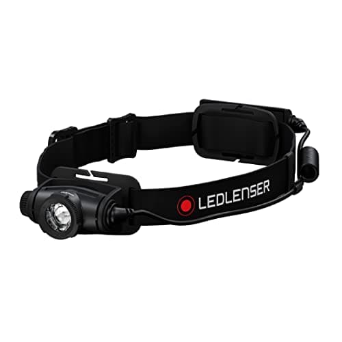 Image of Ledlenser H5R - Rechargeable LED Head Torch, Super Bright 500 Lumens Headlamp, Water Resistant (IP67), Camping, Hiking Equipment, Rechargeable Work Head Torch, Up to 50 Hours Running Time