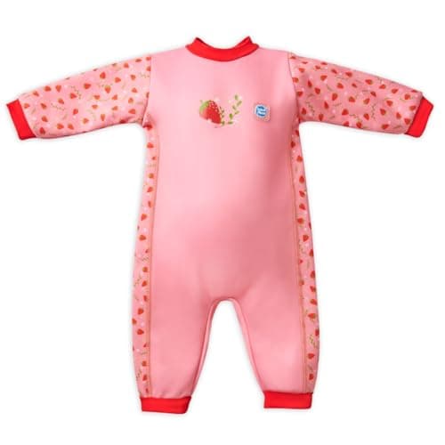 Image of Splash About Warm in One Baby Wetsuit, Strawberry Field, 6-12 Months