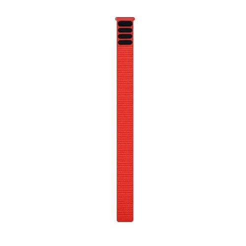 Image of Garmin UltraFit Watch Straps (22mm), Lightweight, suitable for selected fēnix-, epix-, Descent-, D2-, Instinct-, Forerunner- and Approach series smartwatches Original accessory, Nylon, Flame Red