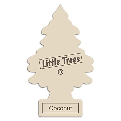 Image of Little Trees Air Freshener Hanging Tree - Coconut | Pack of 24