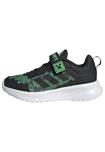 Image of adidas Unisex Kids Minecraft Fortarun 4.0 Shoes Children, core Black/core Black/FTWR White, 2 UK