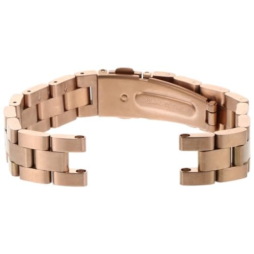 Image of Stainless Steel Smartwatch Sport Watch Strap Compatible with Garmin with Quick Release Feature Rose Gold Watch Bracelet for Active Wear