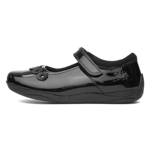 Image of Hush Puppies Female Christina Patent Junior Shoe, Black, 2