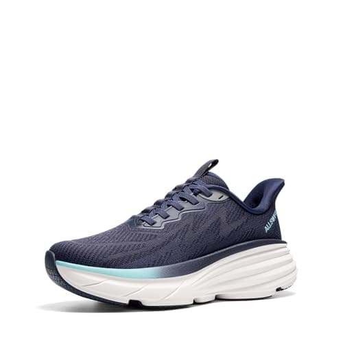 Image of ALLSWIFIT Women's Slip On Walking Shoes Hands-Free Cushion Running Tennis SwiftPlush Non-Slip Comfortable Workout Gym Athletic Fashion Sneakers,Size 6,Blue,AWUMRS2512