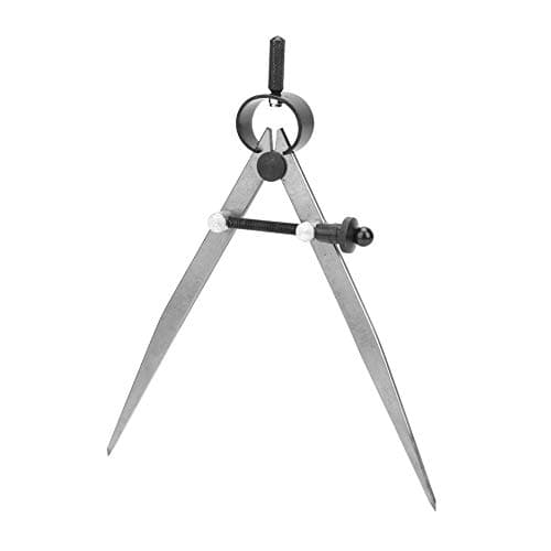Image of Steel Divider, Precision Leather Compass with Spring Locking Device Adjustable Lockable Steel Wing Divider with Quenched Leg for Leathercraft (150mm)