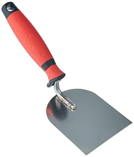 Image of Stubai 4272182K Stainless Plasterer's Spatula with 2C-Handle, Silver/Red/Black, 80 mm
