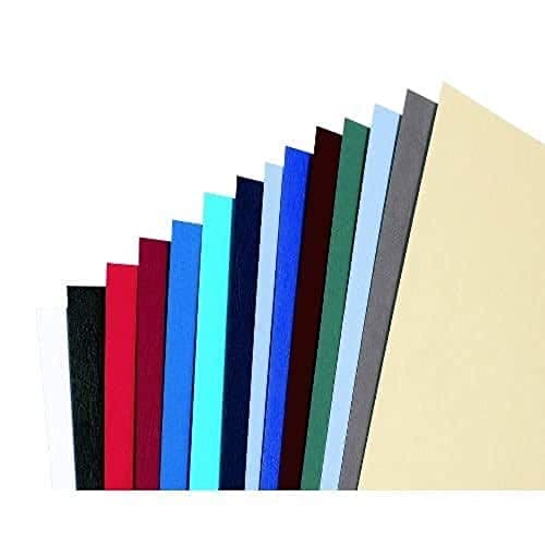 Image of GBC A4 250 GSM Leatherboard Window Binding Covers - Blue