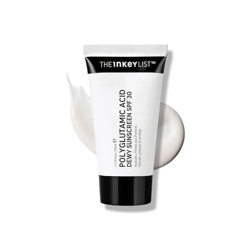 Image of The INKEY List Polyglutamic Acid Dewy Sunscreen SPF 30 50ml, Primes and Protects, Non-Greasy, Vegan Friendly, Suitable For All Skin Types