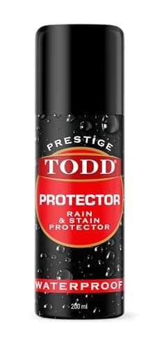 Image of TODD PRESTIGE Shoe Protector Spray | Heavy-Duty Suede & Nubuck Waterproof Protector | Rain & Dirt Protection for UGG & More | Long-Lasting Water Repellent for Boots, Shoes, Coats & Gloves | 200ml