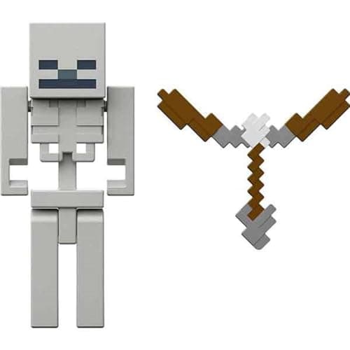 Image of Mattel Minecraft - Biome Builds - 8cm Skeleton Figure (GTT51)