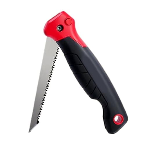 Image of Jab Saw,6-Inch Hand Saw Cutter for Plywood | Small Wood Handsaw Wallboard Cutter with Triple Teeth for Metal PVC Pipes Plasterboard Bone Cutting