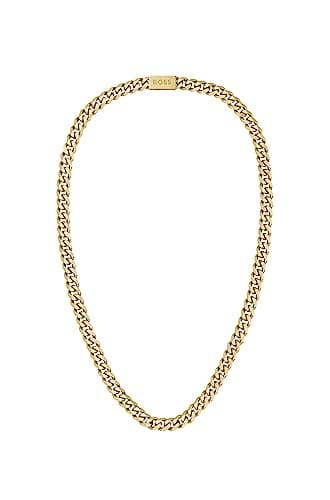 Image of BOSS Jewelry Men's CHAIN FOR HIM Collection Chain Necklace in Yellow Gold - 1580402