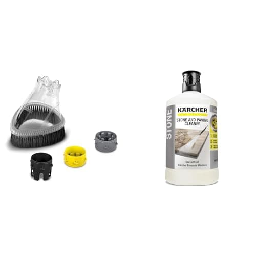 Image of Kärcher 2.642.706.0 Splash Guard, Transparent & 62957650 3-in-1 Stone Plug and Clean, Black, Unscented, 1L