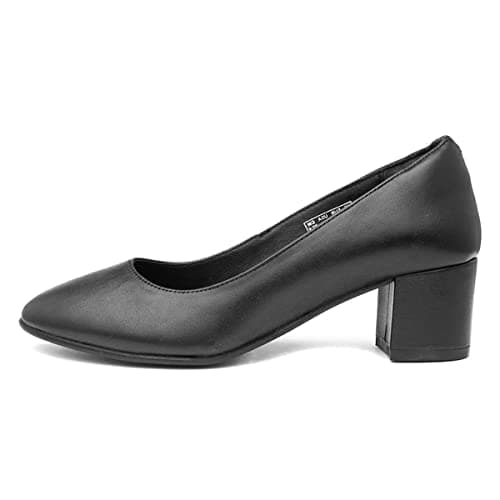 Image of Hush Puppies Anna, Women’s Closed Toe Heels, Black (Black Black), 4 (37 EU)