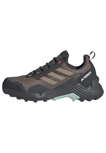 Image of adidas Women's Eastrail 2.0 RAIN.RDY Hiking Shoes, Earth Strata/Blanch Cargo/Semi Flash Aqua, 5 UK