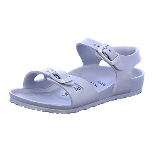 Image of Birkenstock Rio Sandal (Toddler/Little Kid/Big Kid),Silver,27 EU (9-9.5 N US Toddler)