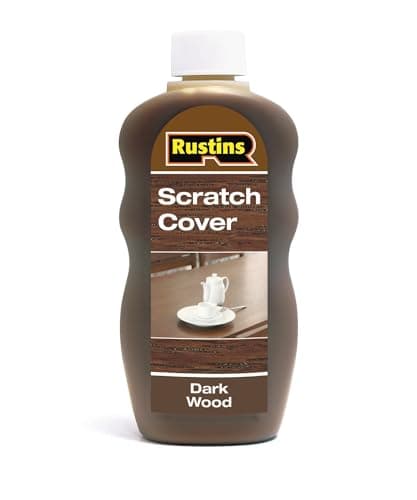 Image of Rustins Scratch Cover Dark – Conceal Surface Scratches on Dark-Toned Wood Furniture -Easy-to-Use Liquid Polish for Restoring and Protecting Wooden Surfaces 300ml