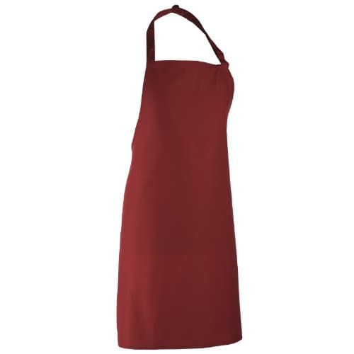 Image of Premier Colours Bib Apron/Workwear (One Size) (Burgundy)
