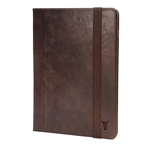 Image of TORRO Case Compatible with iPad Pro 12.9” 6th / 5th / 4th Gen - Genuine Leather iPad Pro 12.9 2022 Case with Stand Function, Apple Pencil Connectivity and Wake Sleep Function (Dark Brown)