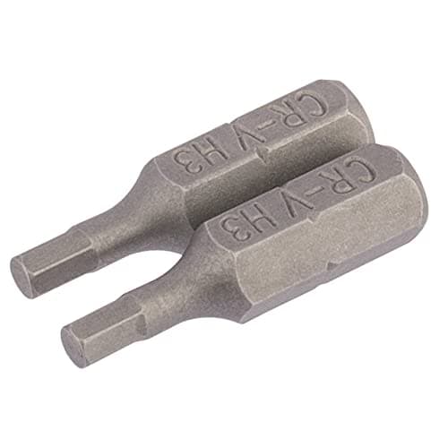 Image of Draper 63962 3mm 1/4" hex. hexagonal insert bit 25mm long x 2