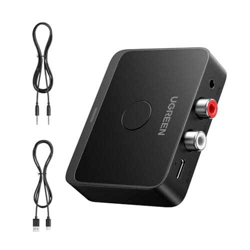 Image of UGREEN Bluetooth 6.0 Receiver with LDAC Hi-Res Audio, Bluetooth Audio Adapter for Hi-Fi, 15H Playtime, Long Range, Dual Pairing, Wireless Adapter for Speakers/Home Stereo