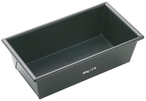 Image of MasterClass KCMCHB20 2 lb Loaf Tin with PFOA Non Stick, Robust 1 mm Carbon Steel, 21 x 11 cm Bread Pan, Grey