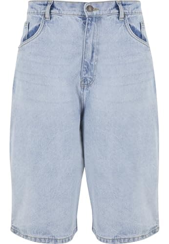 Image of Urban Classics Men's 90's Heavy Denim Shorts Shorts, New Light Blue Washed,