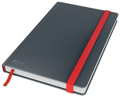Image of Leitz A5 Ruled Hardcover Notebook, 80 Sheet, Cosy Range, Velvet Grey, 448100189